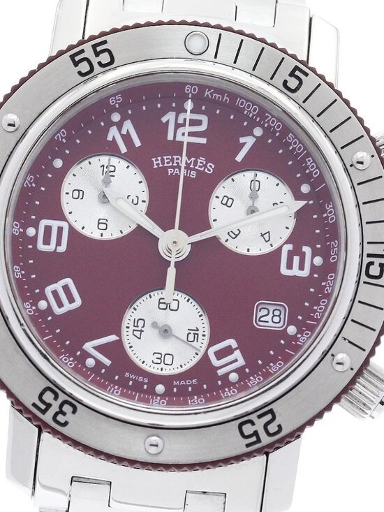 HERMES Clipper diver CL2.918 Date Chronograph Quartz Men\'s Watch_960317 main image 7
